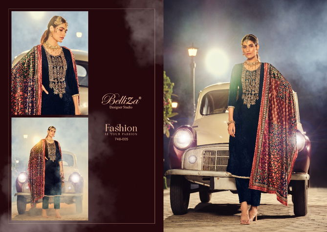 Belliza Karigari Exclusive Wear Wholesale Dress Material Collection